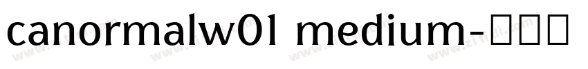 canormalw01 medium字体转换 canormalw01 medium字体转换